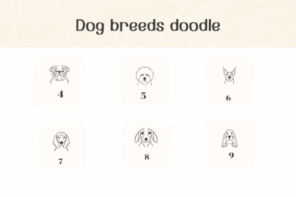 Dog Breeds Doodle Font preview 4
