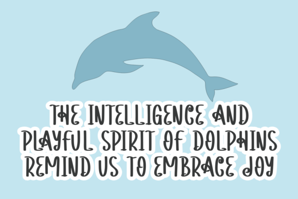 Dolphin Font preview 2