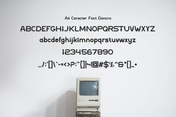 Doncro Font preview 2