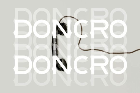 Doncro Font preview 3