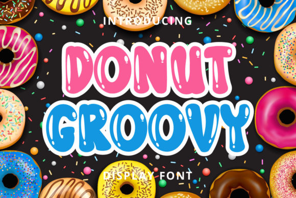 Donut Groovy Font