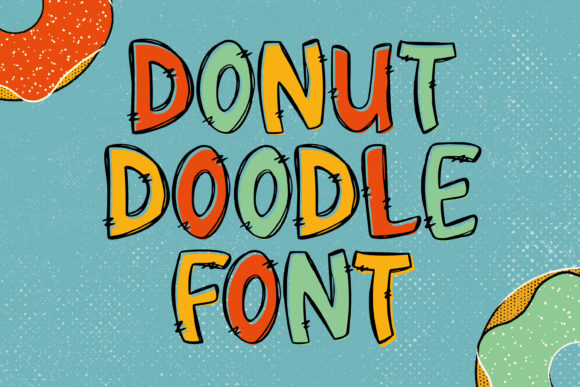 Donut Doodle Font preview 3