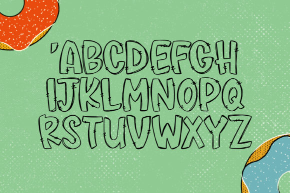 Donut Doodle Font preview 4