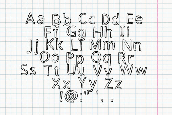 Donut Kids Doodle Font preview 2