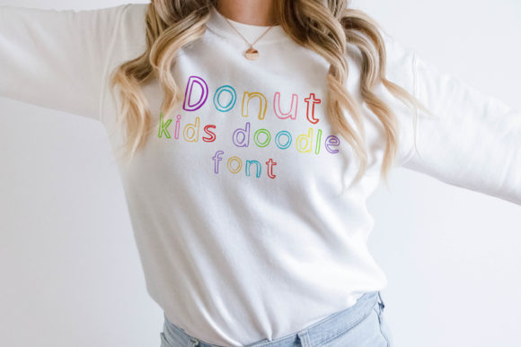 Donut Kids Doodle Font preview 4