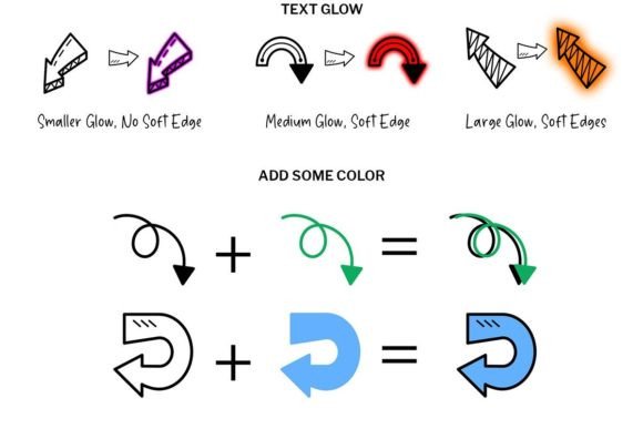 Doodle Arrows Font preview 7