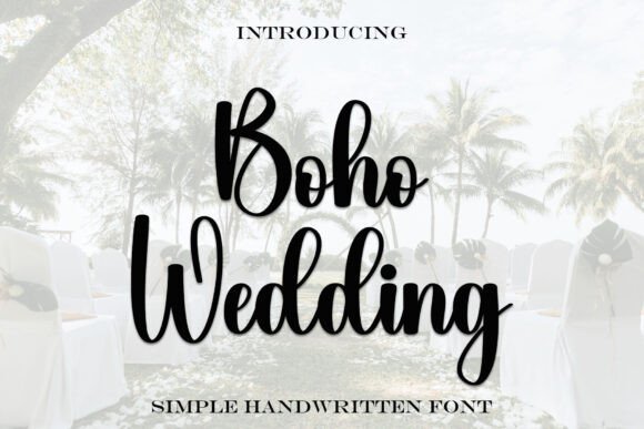 Boho Wedding Font