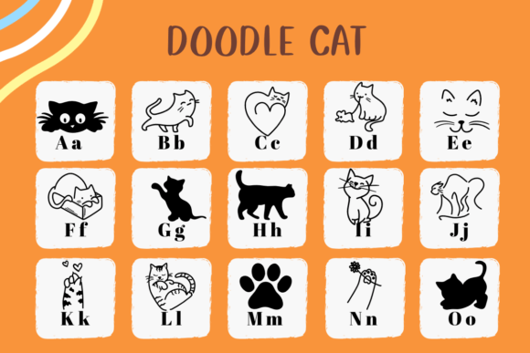 Doodle Cat Font preview 2