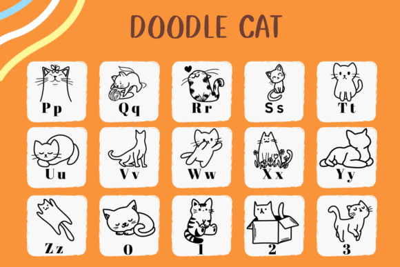Doodle Cat Font preview 3