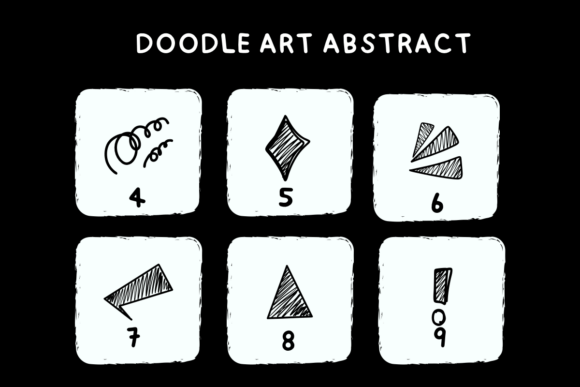 Doodle Art Abstract Font preview 4