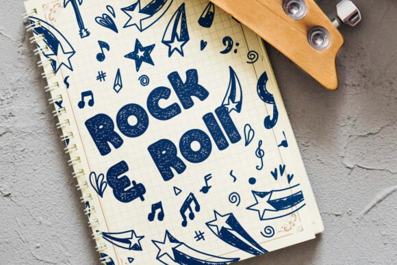 Doodle Chalk Font preview 2