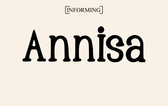 Annisa Font preview 2