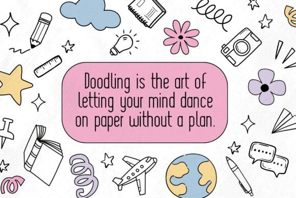 Doodle Daze Font preview 4