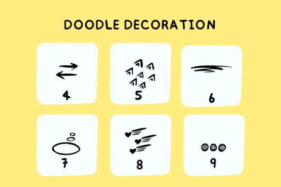 Doodle Decoration Font preview 4
