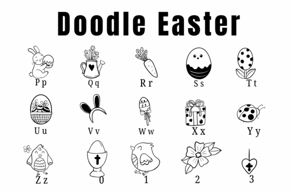 Doodle Easter Font preview 3