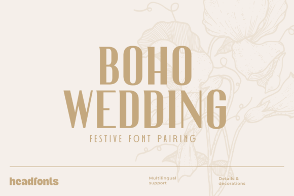 Boho Wedding Duo Font
