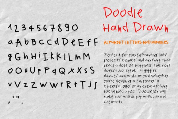 Doodle Hand Drawn Font