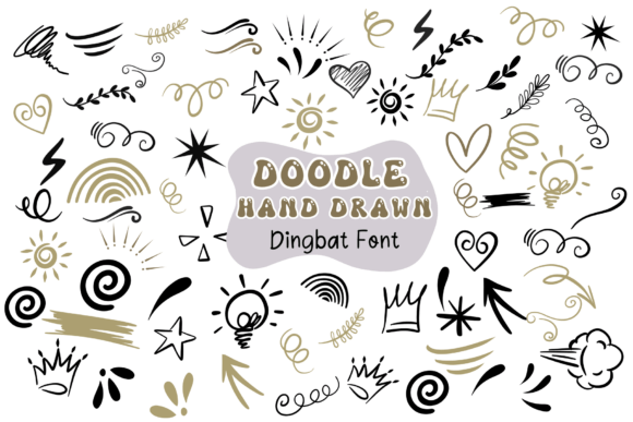 Doodle Hand Drawn Font preview 2