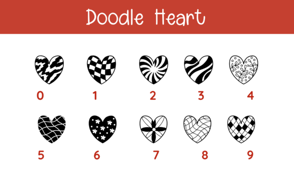 Doodle Heart Font preview 7