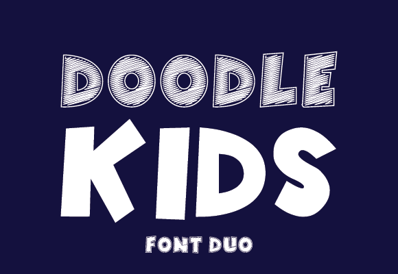 Doodle Kids Font preview 2