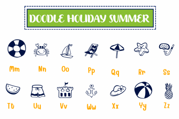 Doodle Holiday Summer Font preview 3