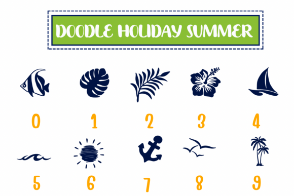Doodle Holiday Summer Font preview 4