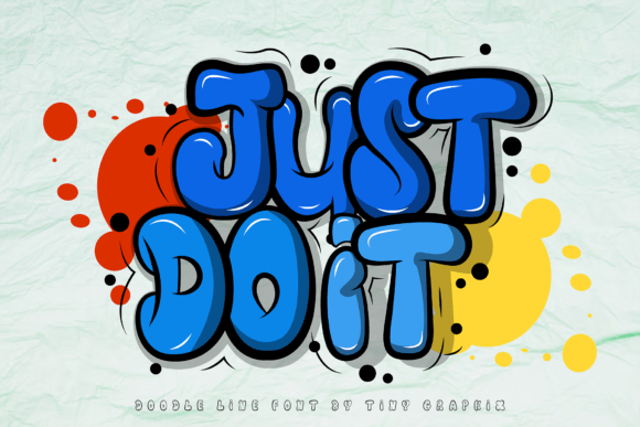 Doodle Line Font preview 4