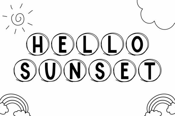 Doodle Round Font preview 2