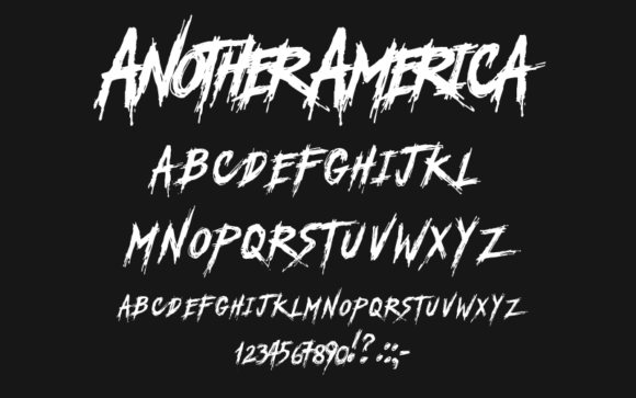 Another America Font preview 3