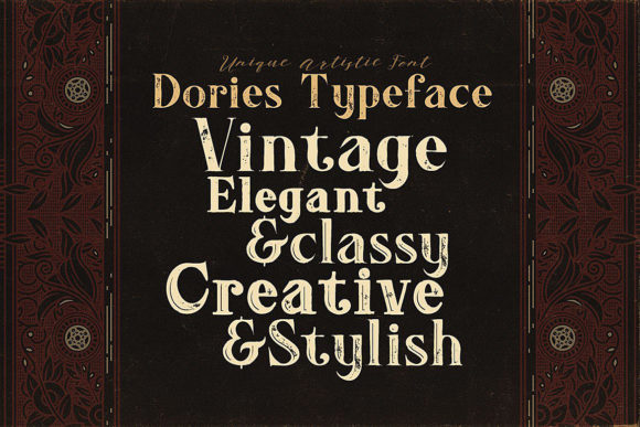 Dories Family Font preview 3