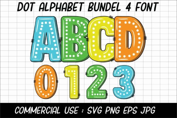 Dot Alphabet Font