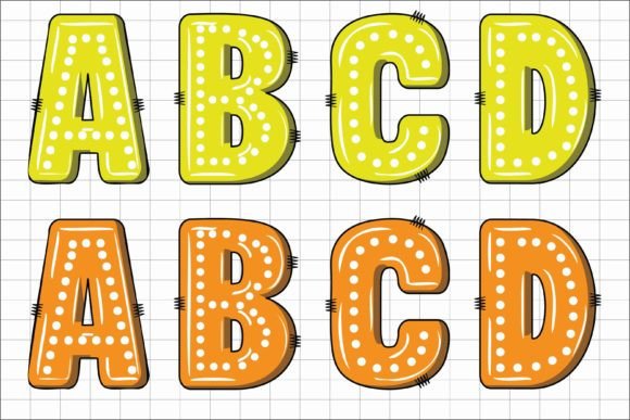 Dot Alphabet Font preview 3