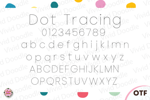 Dot Tracing Font preview 2