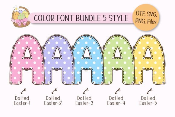 Dotted Easter Font preview 2