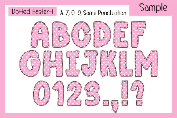 Dotted Easter Font preview 3