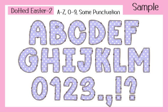 Dotted Easter Font preview 4