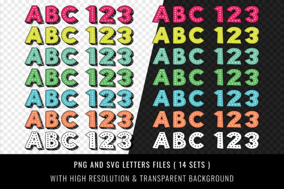 Dotted Rainbow Font preview 4