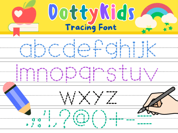 Dotty Kids Font preview 2