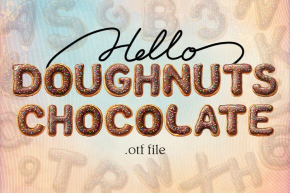 Doughnuts Chocolate Font