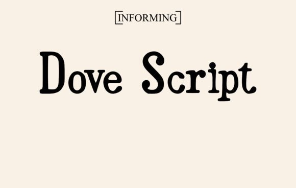 Dove Script Font preview 2