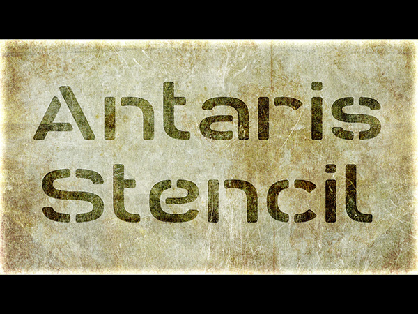 Antaris Stencil Font