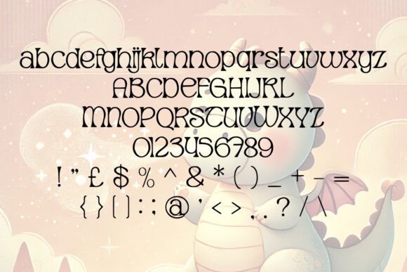 Dragon Sneeze Font preview 2