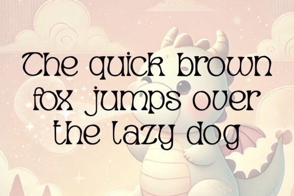 Dragon Sneeze Font preview 3