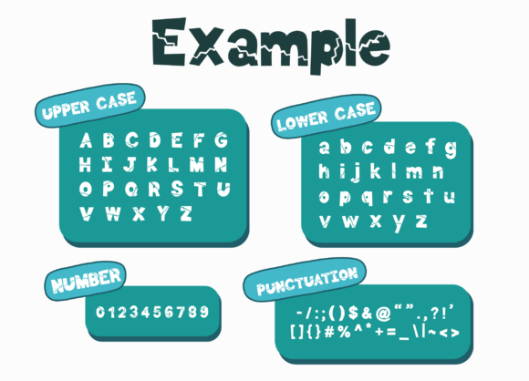 Bold Crack Font preview 2