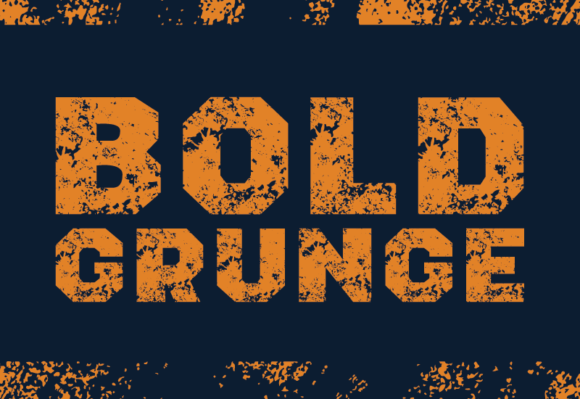 Bold Grunge Font preview 3