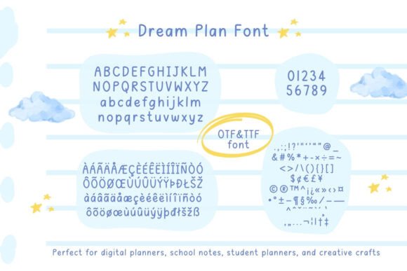 Dream Plan Font preview 2