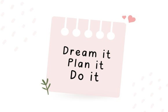 Dream Plan Font preview 4