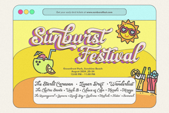 Anthemic Font preview 2