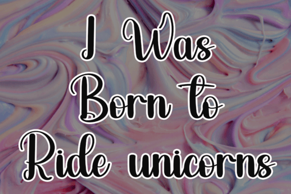 Dream Unicorn Font preview 3