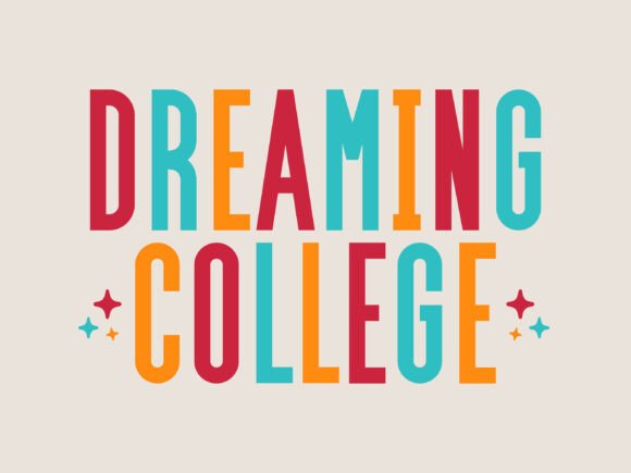 Dreaming College Font preview 2